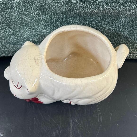 c1940s Shawnee Pottery "Puss 'n Boots" Cat Sugar Bowl - Picture 8 of 9